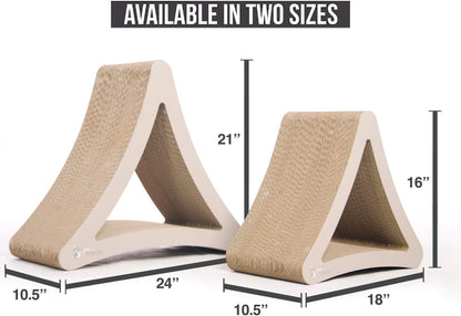 Vertical Tri-Sided Cat Scratching Post - 18" x 10.5" x 15.9